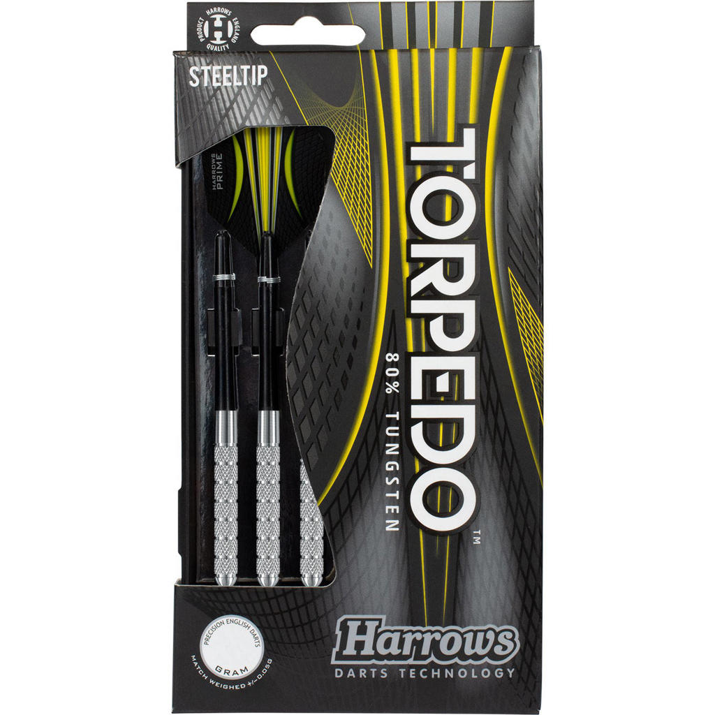Harrows Torpedo 80% Tungsten steeltip dartpijlen (25 gram)