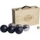 Buffalo Jeu de boules set gepoedercoat in houten doos