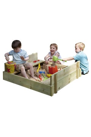 Play Houten zandbak 100x90x27cm