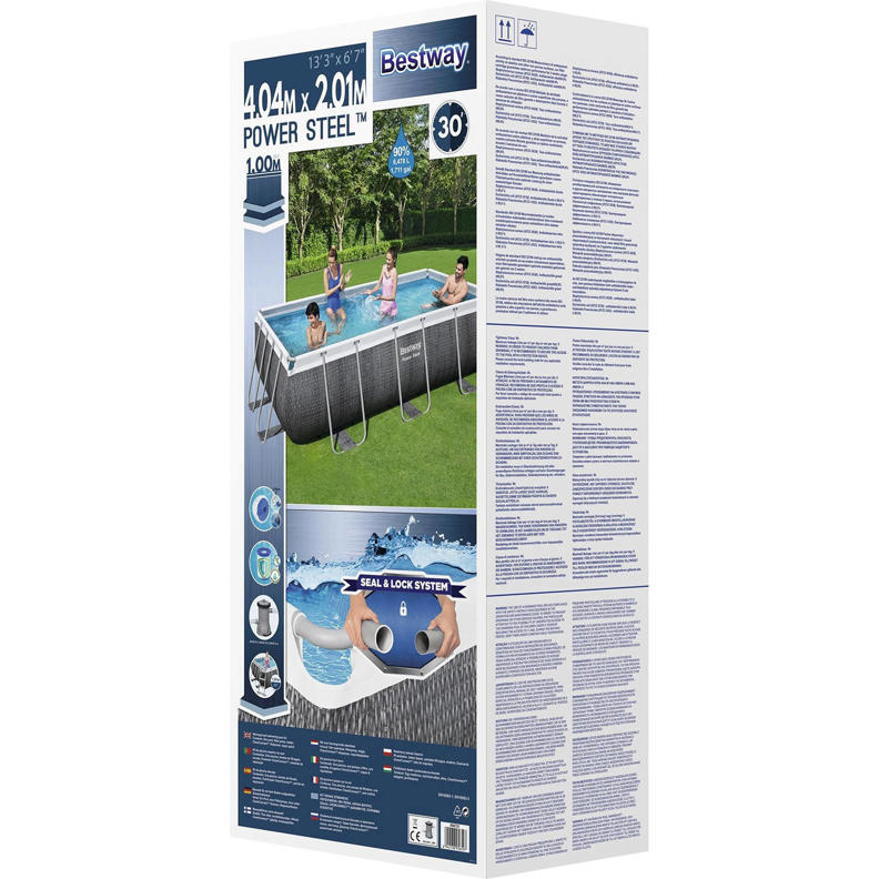 Bestway Power Steel Power Steel zwembad (404x201x100 cm) wehkamp