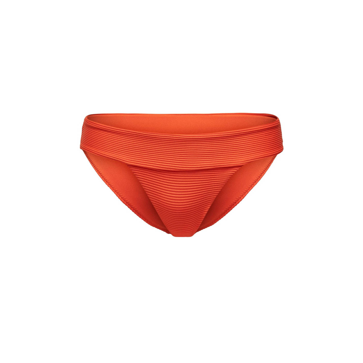 ONLY bikinibroekje ONLBOBBY met ribstructuur rood