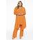 YOEK vest van travelstof DOLCE oranje