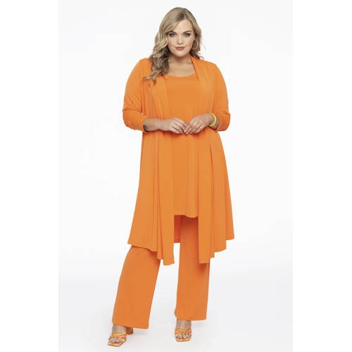 YOEK vest van travelstof DOLCE oranje afbeelding