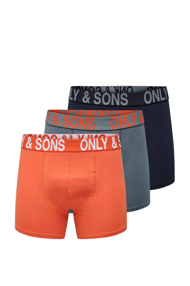 Nominaal Mars inch ONLY & SONS boxershort ONSFITZ (set van 3) | wehkamp