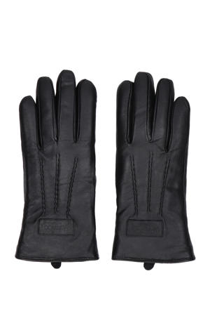 leren handschoenen zwart