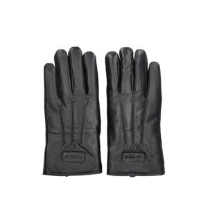 leren handschoenen zwart