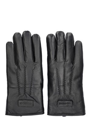 leren handschoenen zwart