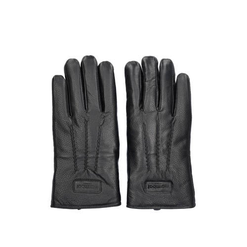 Warmbat Australia leren handschoenen zwart afbeelding