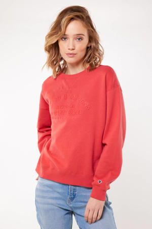 sweater Scarlet met borduursels rood