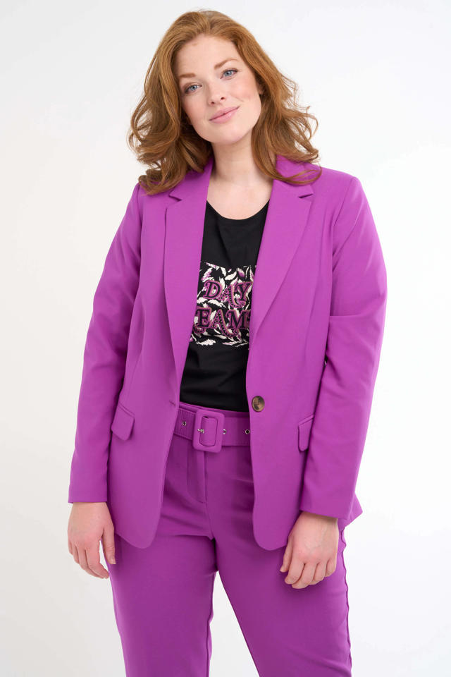 koolhydraat afstuderen Hechting MS Mode blazer paars | wehkamp