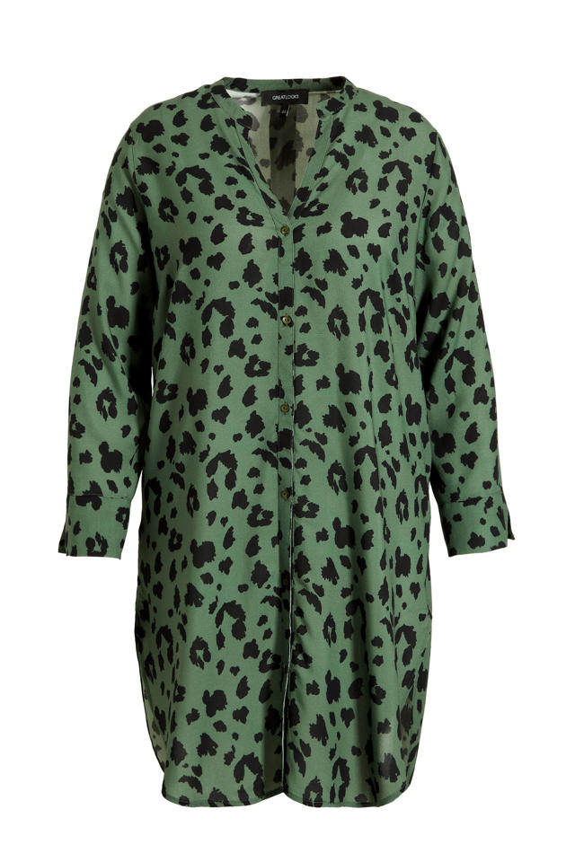 volwassene Glad logboek GREAT LOOKS Lange blouse met luipaard print | wehkamp