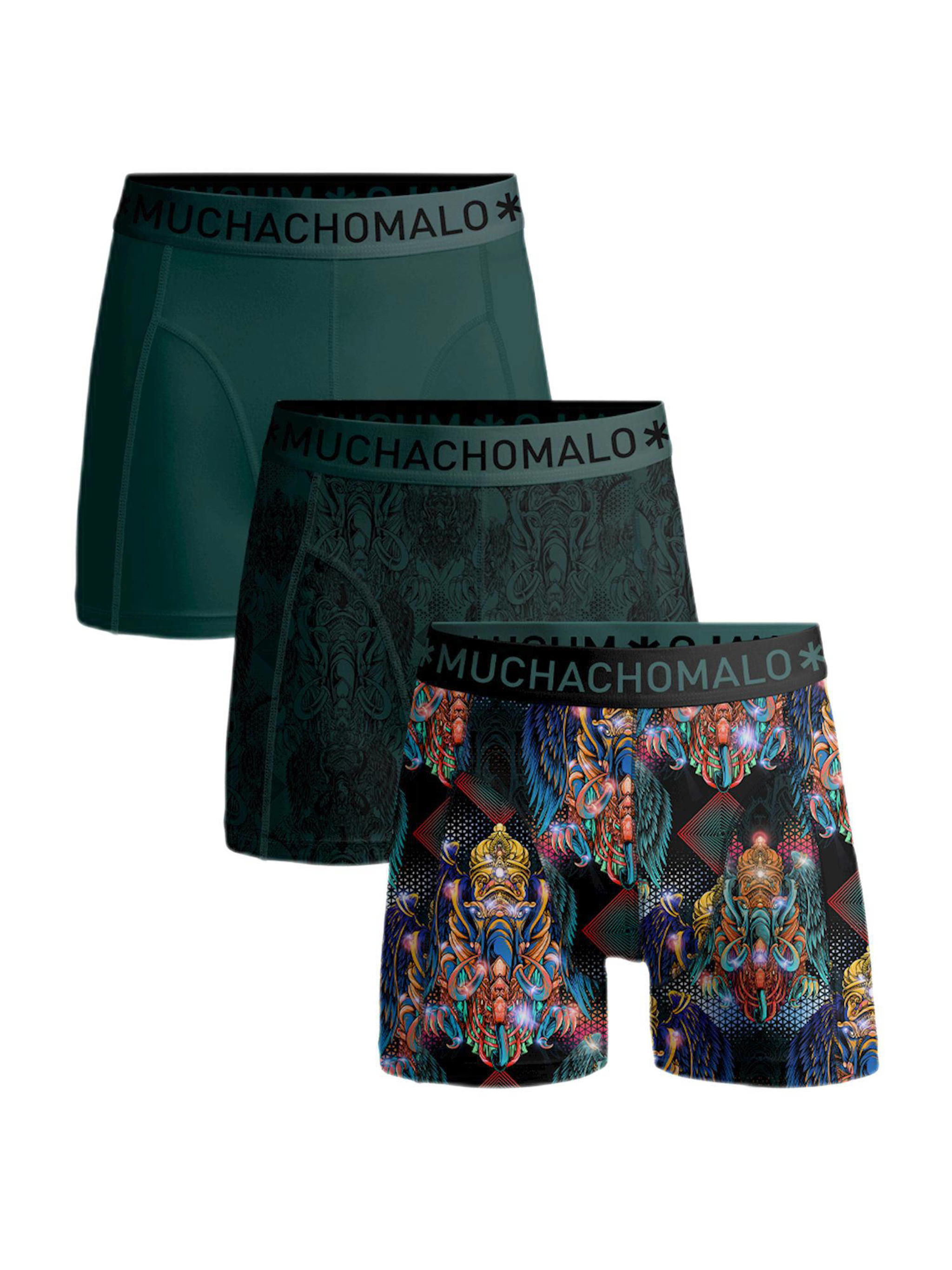 Muchachomalo Herren Boxershorts 3er Pack - Bequem & Atmungsaktiv Aus Baumwolle