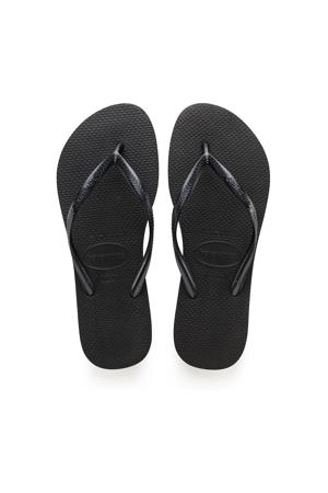   teenslippers zwart