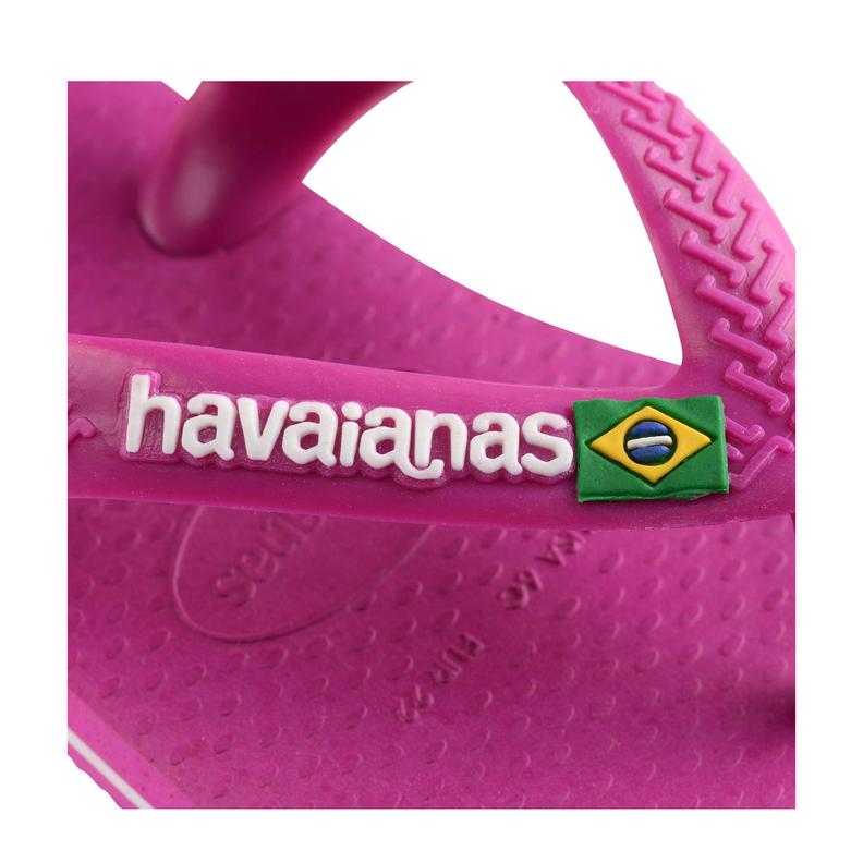 Sandales Bébé Havaianas Baby Brasil Logo II - Caoutchouc, Antidérapantes - Mixte