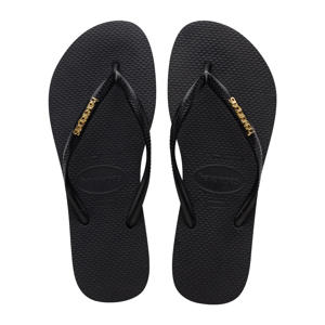 teenslippers zwart/goud