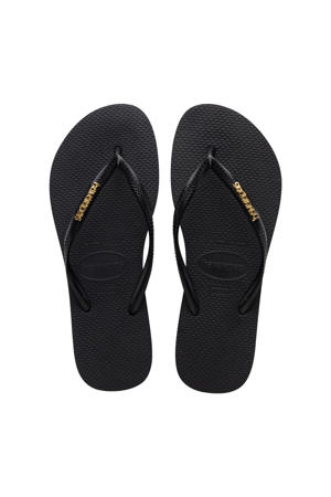 teenslippers zwart/goud
