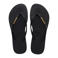 Havaianas teenslippers zwart/goud