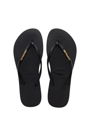 teenslippers zwart/goud