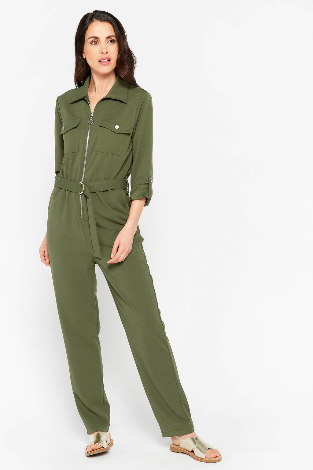 LOLALIZA jumpsuit groen kopen? in huis wehkamp