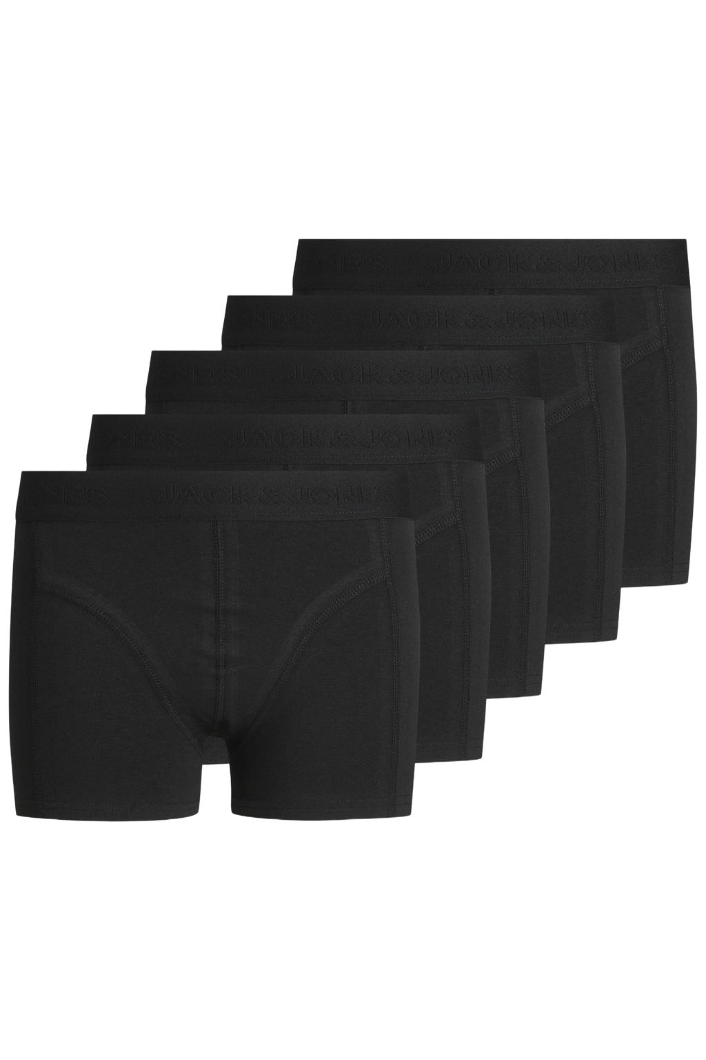 JACK & JONES JUNIOR boxershort JACSIMPLE - zwart (set van 5)