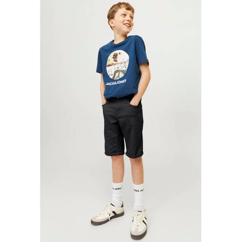 JACK & JONES JUNIOR short JPSTRICK zwart afbeelding