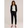 WE Fashion slim fit pantalon zwart