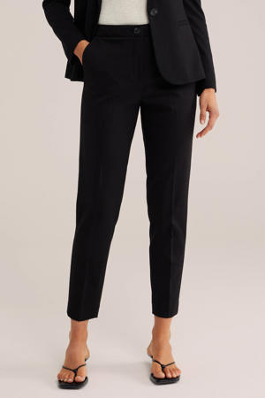slim fit pantalon zwart