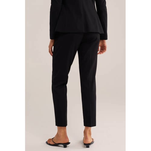 WE Fashion slim fit pantalon zwart afbeelding