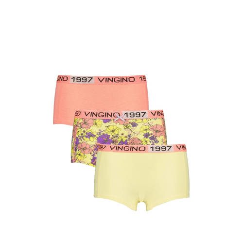 Vingino shorts - set van 3 geel/roze