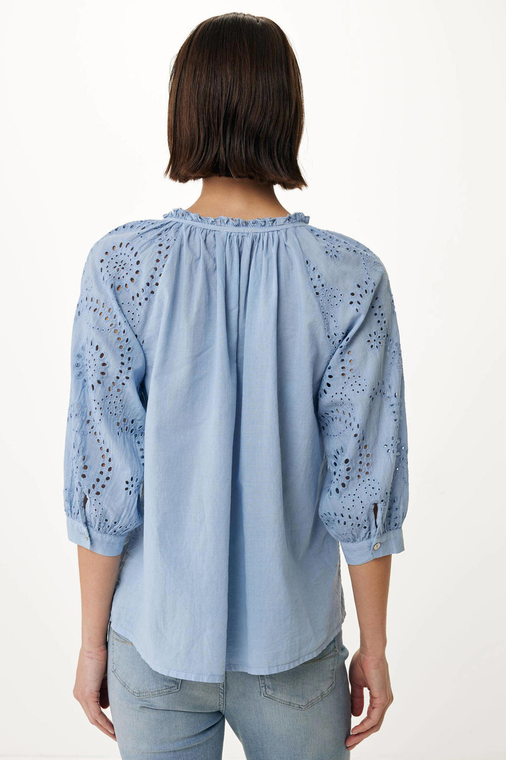 Mexx Camicia Donna Maniche Corte – Frontale In Viscosa, Retro In Jersey – Comoda E Fresca - copertina