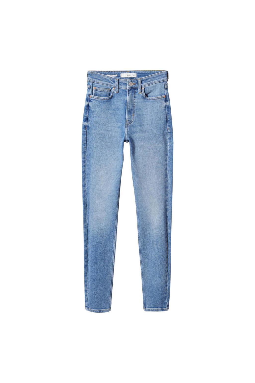 Mango high waist skinny jeans blauw wehkamp