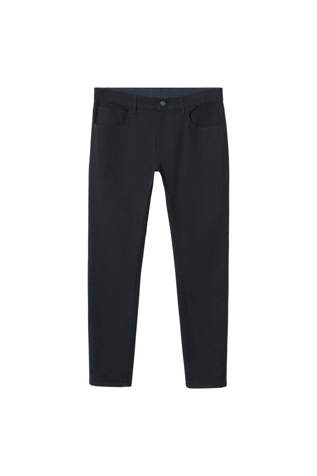Mango Man slim fit pantalon marine blauw | wehkamp