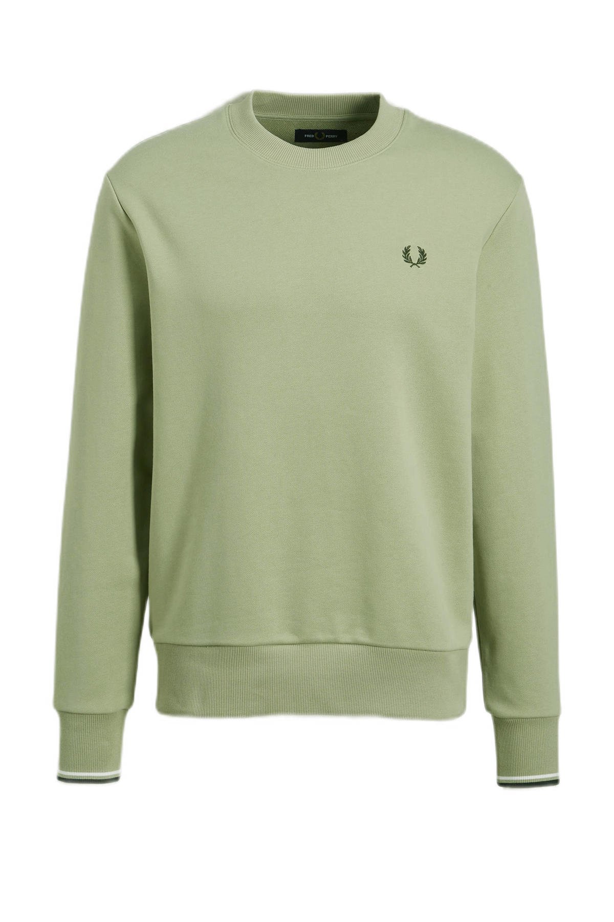 theorie hypothese speer Fred Perry sweater met logo seagrass | wehkamp