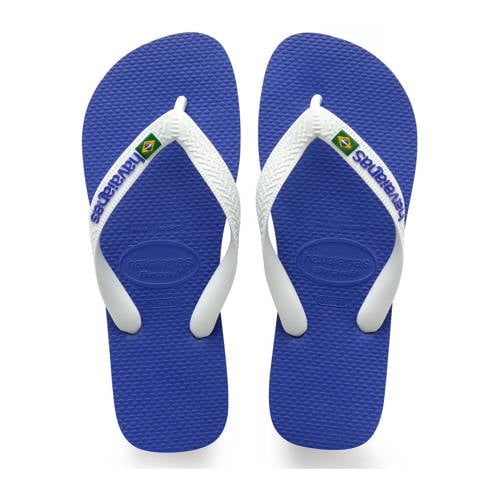 Havaianas Brasil Logo teenslippers marineblauw