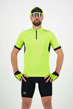   fietsshirt Core fluorgeel/zwart