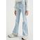 WE Fashion Blue Ridge flared jeans lichtblauw