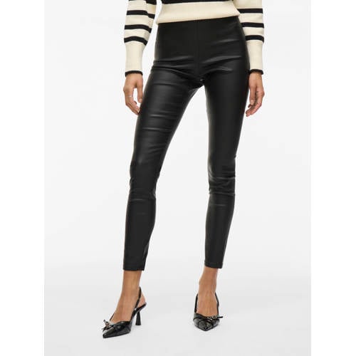 VILA gecoate legging VICOMMIT zwart afbeelding