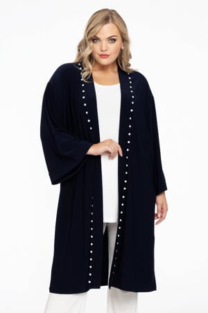 kimono DOLCE van travelstof donkerblauw