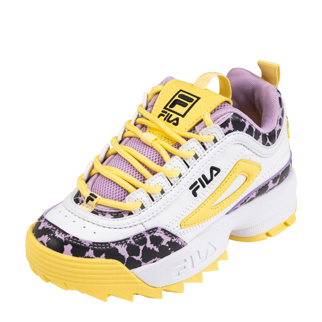 Eerlijk veteraan Ideaal Fila Disruptor F sneakers wit/geel/roze | wehkamp