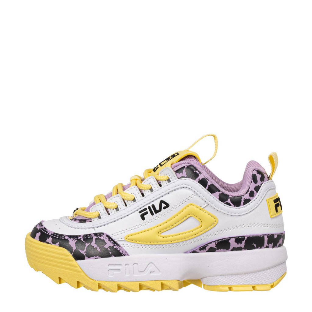 Aanpassen hemel Gaan Fila Disruptor F sneakers wit/geel/roze | wehkamp