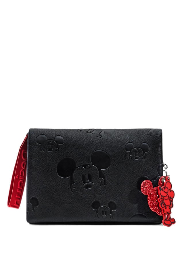 Rouwen Grijpen verbanning Desigual crossbody tas met Mickey Mouse print zwart/rood | wehkamp