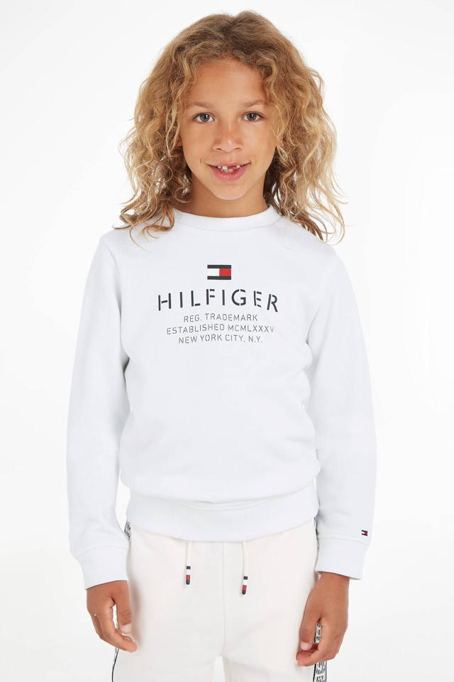 Decimale Beperkingen Wonderbaarlijk Tommy Hilfiger sweater met logo wit | wehkamp