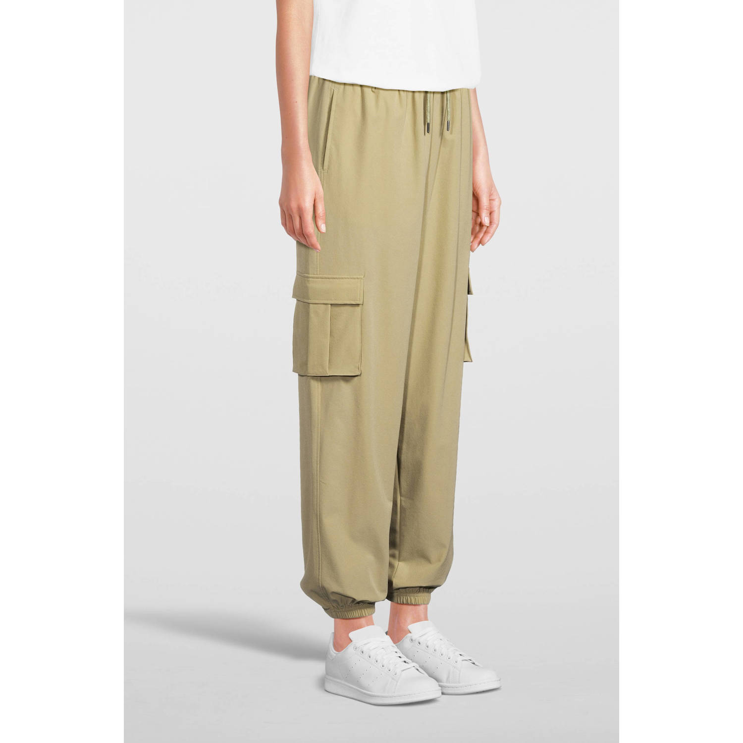 NOISY MAY high waist loose fit broek NMKIRBY zwart