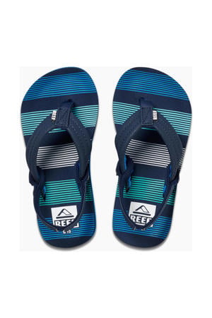Kids Ahi teenslippers met hielbandje donkerblauw