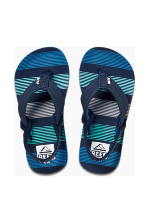 Kids Ahi teenslippers met hielbandje donkerblauw