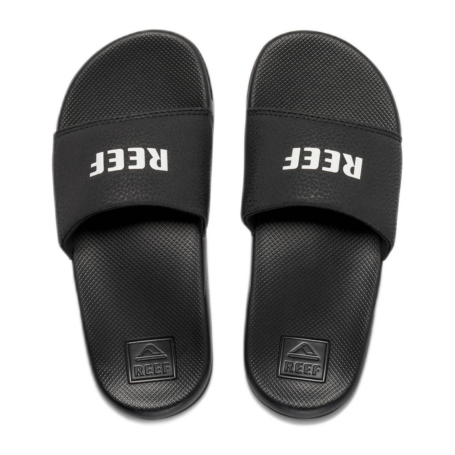 Reef Kids one slide badslippers zwart