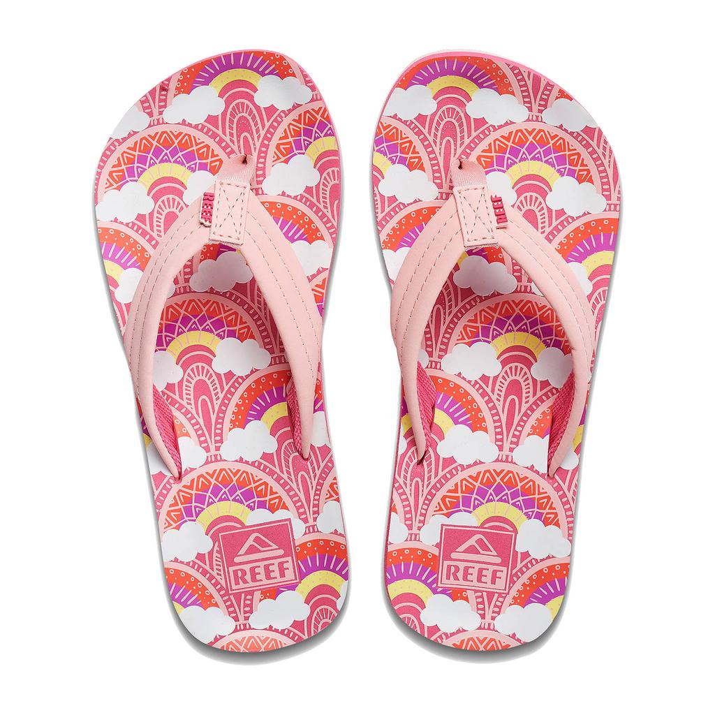 Roze meisjes Reef Kids Ahi teenslippers van EVA