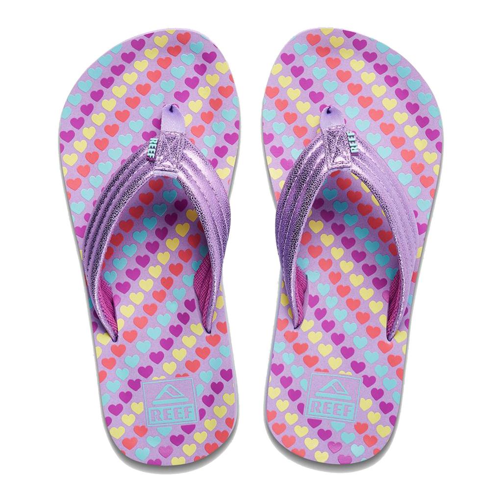 Lilakleurige meisjes Reef Kids Ahi teenslippers van rubber