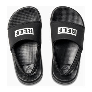 badslippers met hielbandje zwart
