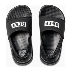 badslippers met hielbandje zwart
